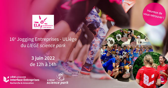 16e Jogging Entreprises-ULiège du LIEGE science park en présentiel le 03 juin 2022